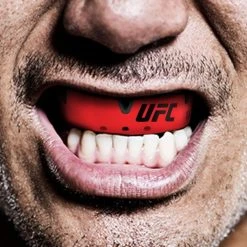 OPRO Mouthguard UFC Silver - Black/Red,