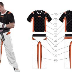 TopTen OFFERS Top Ten Energy Fighter Uniform - Black/white/orange, 1682-91GD 9 TopTen OFFERS Top Ten Energy Fighter Uniform - Black/white/orange, 1682-91GD