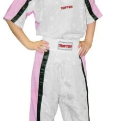 TopTen OFFERS Top Ten Mesh Uniform 1605 Model - White/pink/black, 1605-WH-P