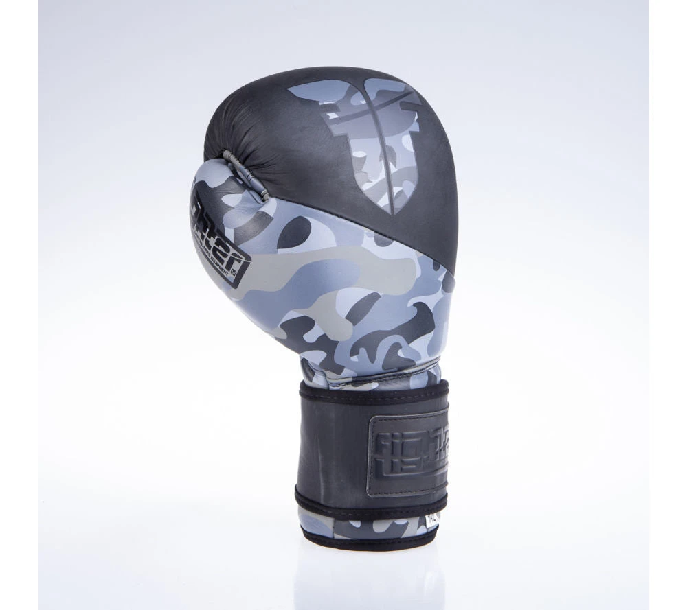 Fighter SPLIT Boxing Gloves - Black/camo, FBG-001BBL 8 Fighter SPLIT Boxing Gloves - Black/camo, FBG-001BBL