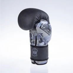 Fighter SPLIT Boxing Gloves - Black/camo, FBG-001BBL 20 Fighter SPLIT Boxing Gloves - Black/camo, FBG-001BBL