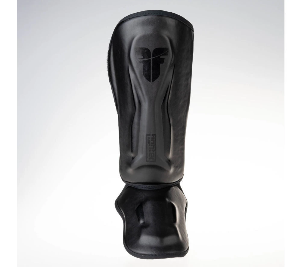 Fighter Shinguards Thai Ergo - Black, FSG-004BR 4 Fighter Shinguards Thai Ergo - Black, FSG-004BR
