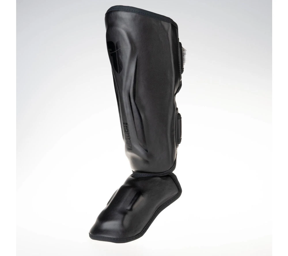 Fighter Shinguards Thai Ergo - Black, FSG-004BR 5 Fighter Shinguards Thai Ergo - Black, FSG-004BR