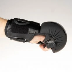 Fighter Training MMA Gloves - Black Logo, FMG-001