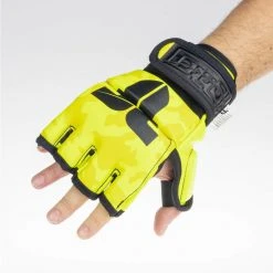 MMA Gloves Fighter Competition - Neon Yellow/camo