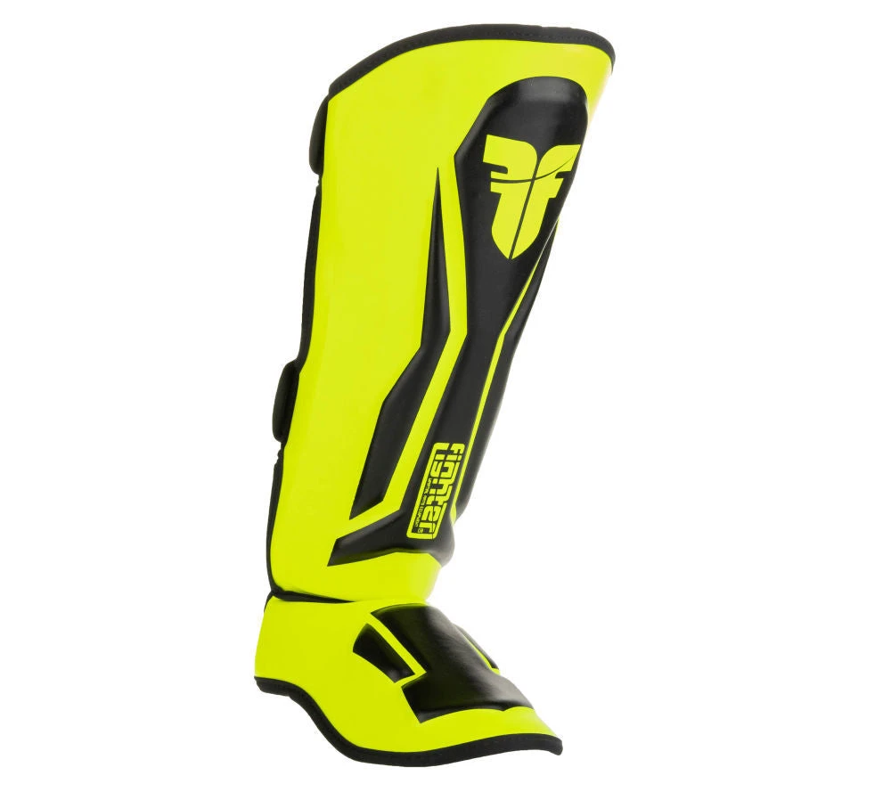 Fighters Inc. - Martial Arts Equipment Fighter Shinguards Thai Ergo - Neon Yellow/black 4 Fighters Inc. - Martial Arts Equipment Fighter Shinguards Thai Ergo - Neon Yellow/black