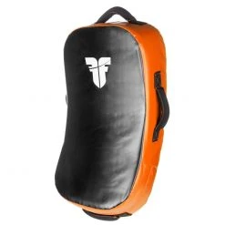 TRAINING Fighter Curved Kicking Shield - MULTI GRIP - Black/orange, FKSH-01