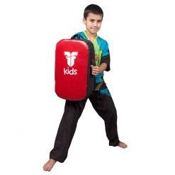 TRAINING Fighter Multi-Grip KIDS KICK SHIELD - Red/black, FKVB0002