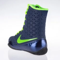Nike KO Boxing Shoes - Navy Blue/eletric Green, 839421-413