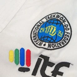 TopTen TOP TEN ITF KYONG Student Uniform - Embroidered White TKD Dobok, 16691-1