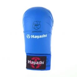Hayashi WKF Open-Hand Karate Fist Protection Gloves - Blue, 237-4 11 Hayashi WKF Open-Hand Karate Fist Protection Gloves - Blue, 237-4