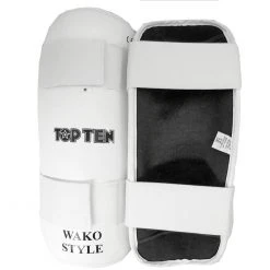 TopTen Shin Guard TOP TEN WAKO - White, 3208-1 PROTECTION