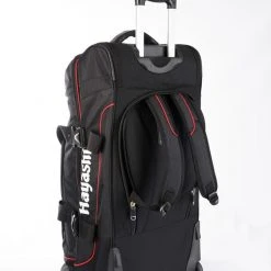 Hayashi - Trolley - Deluxe Wheeled Travel Black/Red Bag, 8007-94 TRAINING