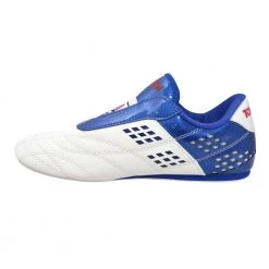 FOOTWEAR TopTen BUDO ITF Laceless White & Blue Lightweight Taekwon-Do Shoes, 543-16