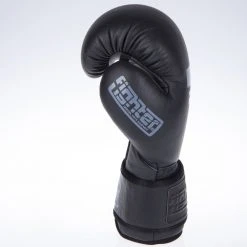 Fighter SIAM Boxing Gloves - Black/grey, FBG-003B