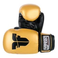 PU Basic Fighter Gloves - Gold/black, 1376APUGL