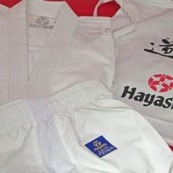 Uniforms & Gi Hayashi White Karate-gi PREMIUM KUMITE 100% Polyester Ultra-Light, 0473-1