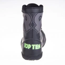 TopTen Boxing Shoes - Black/Grey Mid-Top With Lockdown Strap, 1172-1 OFFERS 16 TopTen Boxing Shoes - Black/Grey Mid-Top With Lockdown Strap, 1172-1 OFFERS
