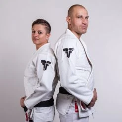 Fighter BJJ Gi Pearl Weave Uniform - White, BJJBW-08 UNIFORMS