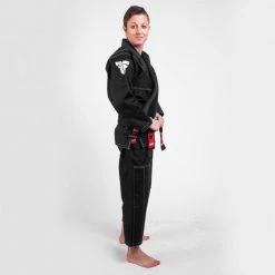 Fighter BJJ Gi Pearl Weave Uniform - Black, BJJBL-09 UNIFORMS