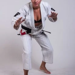 Fighter BJJ Gi Ripstop Uniform - White, BJJBW-05 UNIFORMS