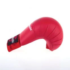 Hayashi WKF Open-Hand Karate Fist Protection Gloves - Red, 237-4