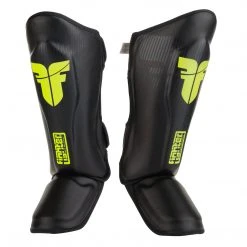 PROTECTION Fighter Shinguards Thai Classic - Black/neon Yellow, JE1573BNY