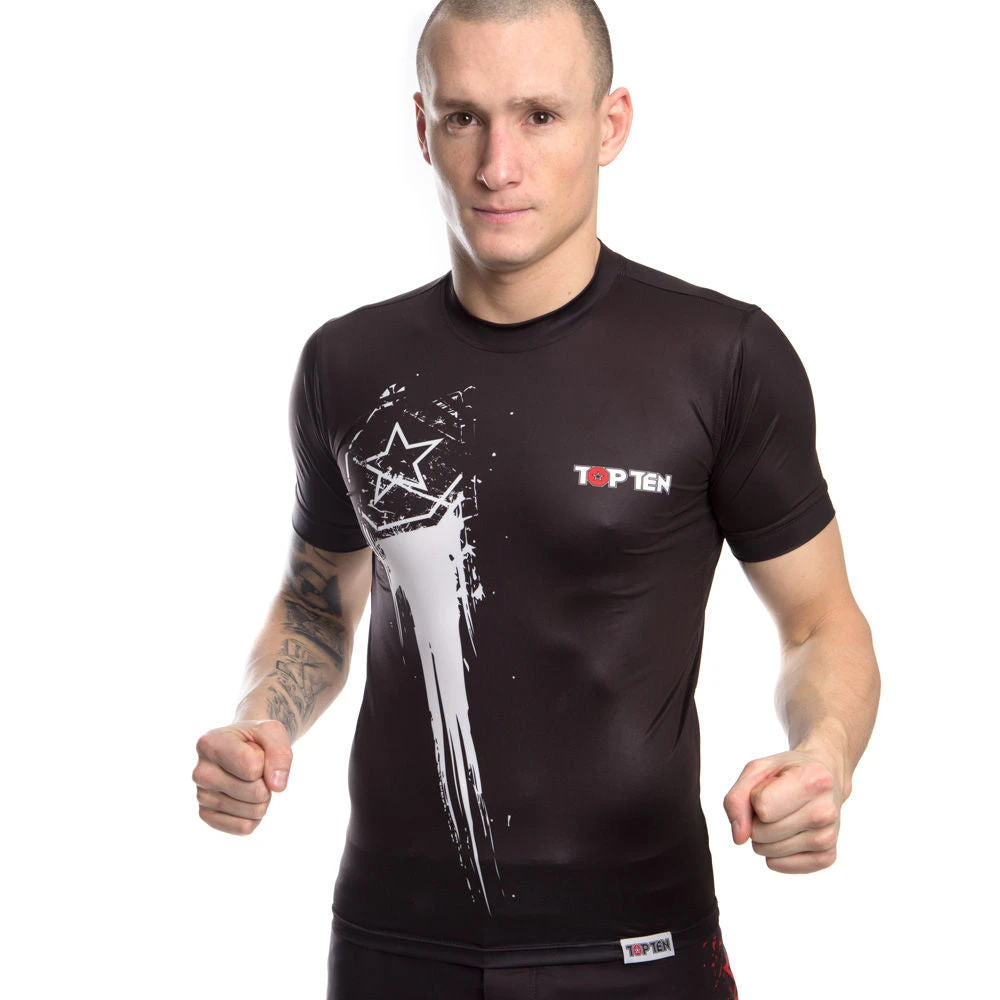 TopTen MMA TOP TEN Rashguard Comet - Black/white, 1407-9 OFFERS 3 TopTen MMA TOP TEN Rashguard Comet - Black/white, 1407-9 OFFERS