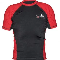TopTen MMA OFFERS TOP TEN Rash Guard Short Sleeve - Black/red, 1415-9