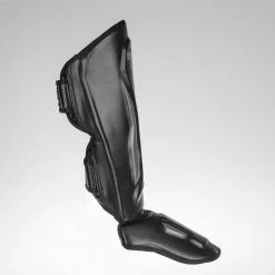 Fighter Shinguards Thai Ergo - Black/grey, FSG-004BG 12 Fighter Shinguards Thai Ergo - Black/grey, FSG-004BG