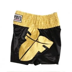 Fighter Thai Shorts - Black/gold, F009 OFFERS