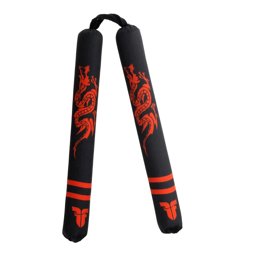 Fighter Soft Dragon Nunchaku - Black/red 3 Fighter Soft Dragon Nunchaku - Black/red