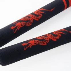 Fighter Soft Dragon Nunchaku - Black/red