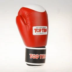 TopTen Top Ten Official WAKO Competition Kickboxing Gloves - Red