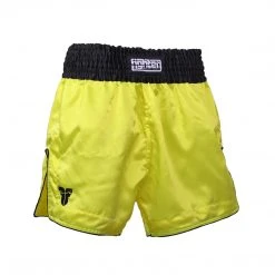 Fighter Thai Shorts Bangkok Plain - Neon Yellow/black, FP08 APPAREL