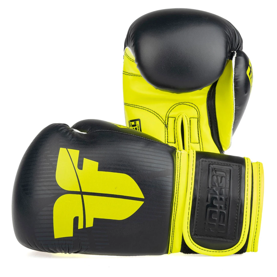 Fighter Boxing Gloves SPEED - Black/yellow 3 Fighter Boxing Gloves SPEED - Black/yellow