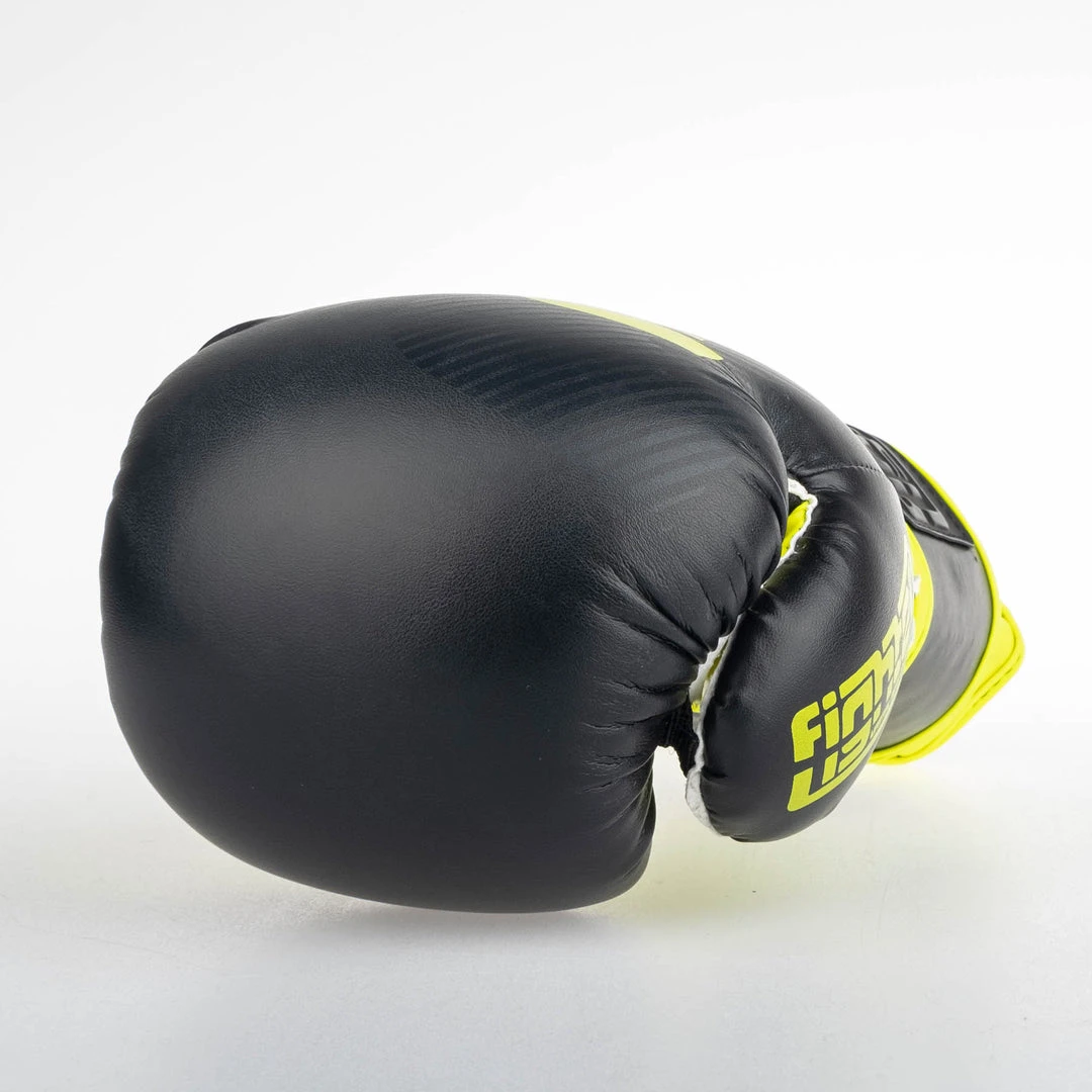 Fighter Boxing Gloves SPEED - Black/yellow 12 Fighter Boxing Gloves SPEED - Black/yellow