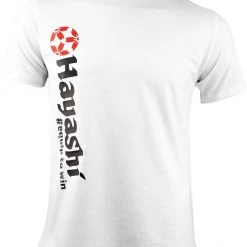 Deals Fighters Inc Store 38 APPAREL Hayashi T-Shirt “Equip To Win” Vertical Perfection - White