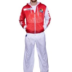 APPAREL Hayashi ZIP Hoodie “WKF Brick”, 19341-41 11 APPAREL Hayashi ZIP Hoodie “WKF Brick”, 19341-41