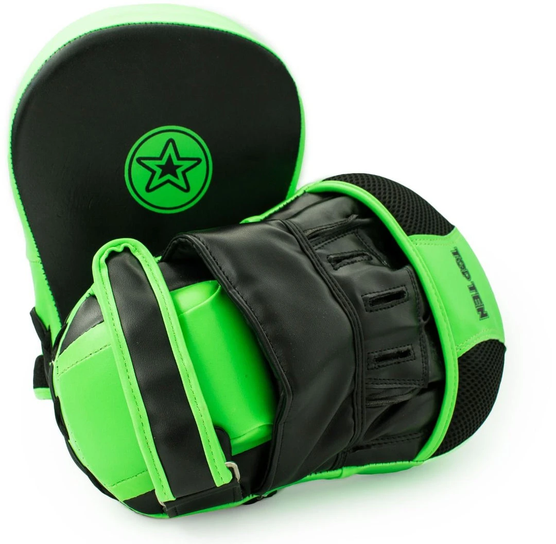 TopTen Focus Mitts “Munch” Black/Green 3 TopTen Focus Mitts “Munch” Black/Green