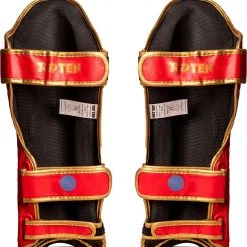 TopTen TOP TEN Shin And Instep Guard “Lowkick” WAKO - Red, 32194-4