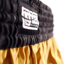 Fighter Thai Shorts Bangkok Plain - Gold/black, FP05