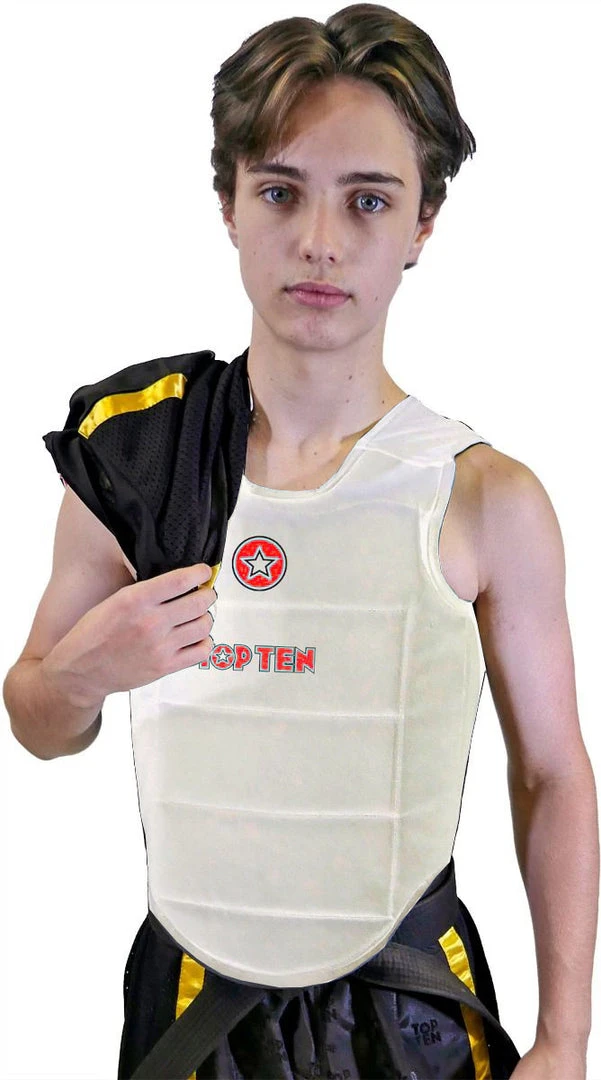 TopTen TOP TEN Super Light Chest Guard - White, 3329-1 3 TopTen TOP TEN Super Light Chest Guard - White, 3329-1